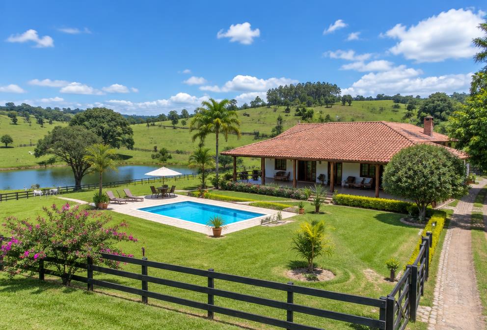 Sítio com Lago e Piscina — Zona Rural de Uberlândia